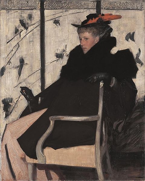 Thomas-Austen Brown, Mademoiselle Plume Rouge, 1896 