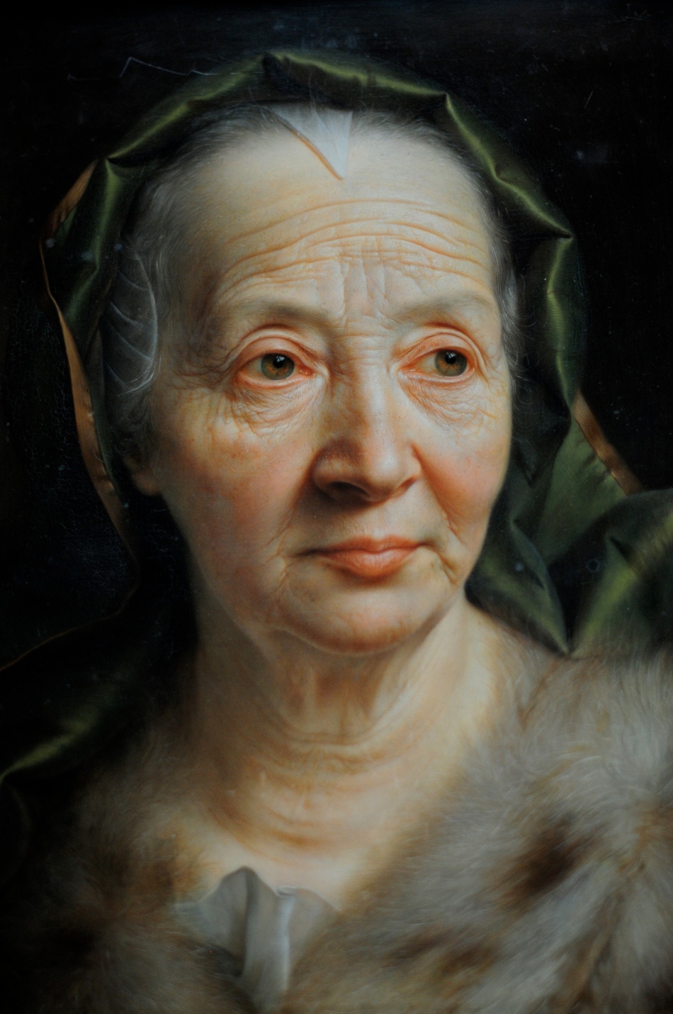 Christian Seybold, Kopf einer alten Frau, 1747