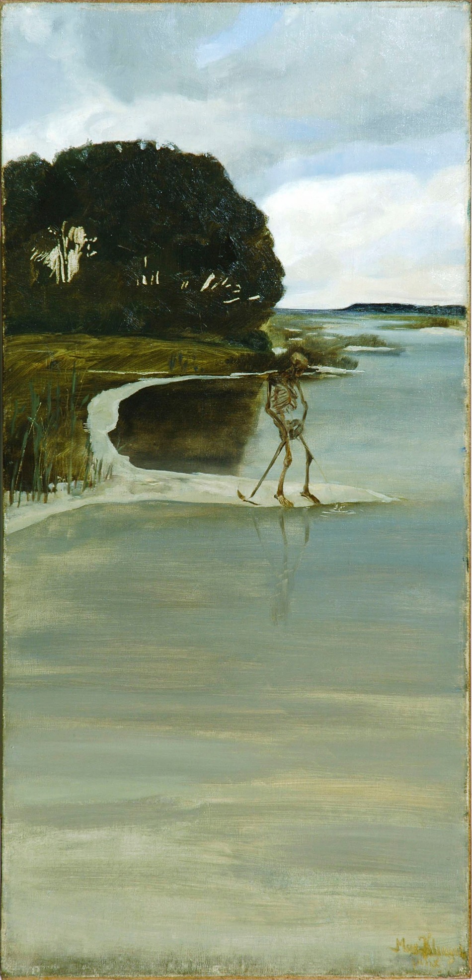 Max Klinger, Der Tod am Wasser, 1880